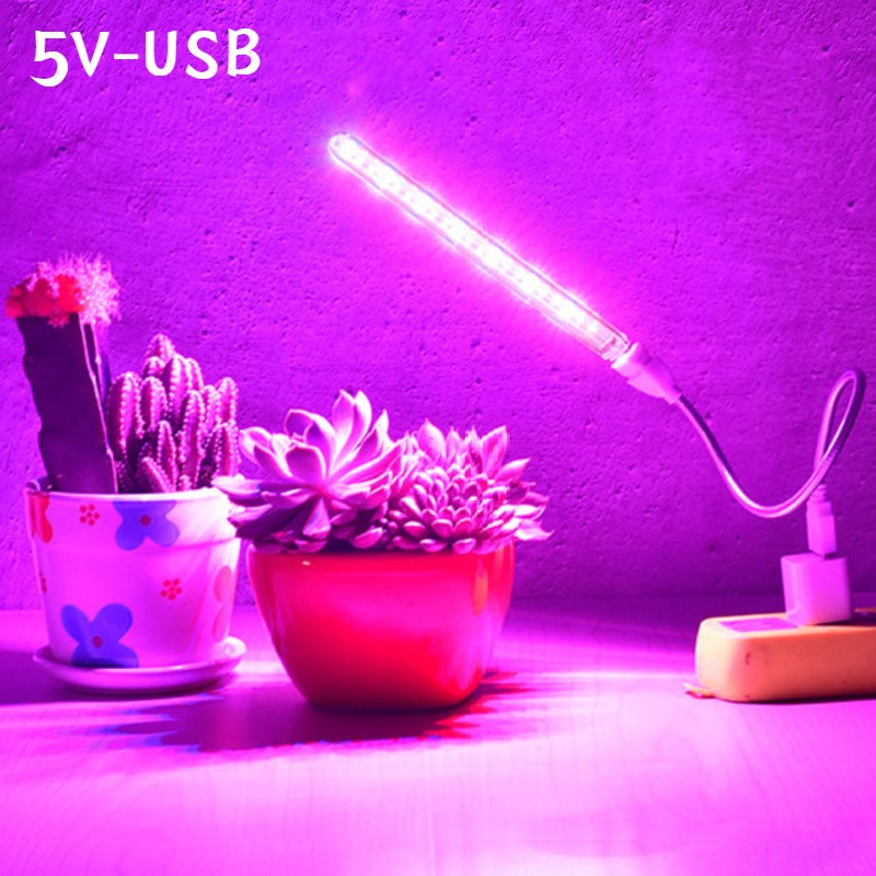 Plant Grow Light Full Spectrum Clip On - 10W Led Grow Light USB Portable