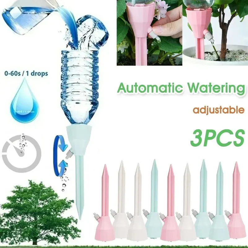 3-6Pcs Adjustable Drip Irrigat - огляд і ціна Automatic Plant Watering Spikes Drip Kit