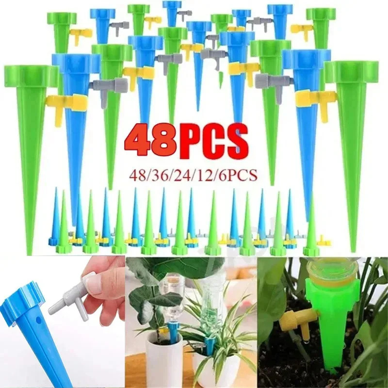 5-30Pcs Drip Irrigation Automa - огляд і ціна Automatic Plant Watering Spikes Drip Kit