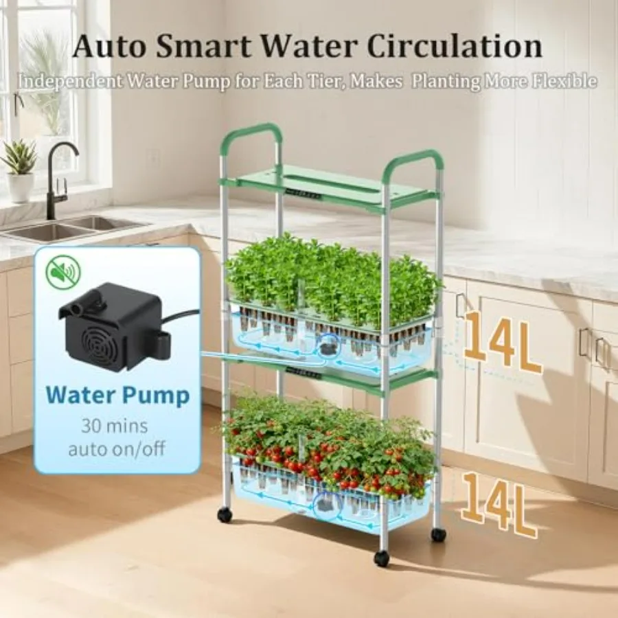 Hydroponics Growing System Kit - огляд і ціна Indoor Herb Garden Grow Light Smart Kit
