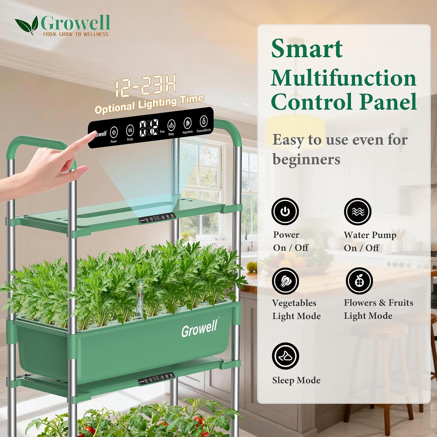 54 Pods Vertical Indoor Herb G - огляд і ціна Indoor Herb Garden Grow Light Smart Kit