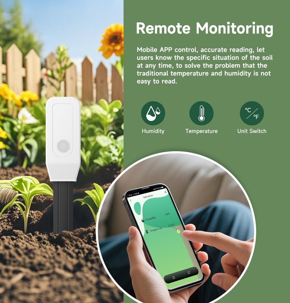Smart Soil Tester Sensor, Zigb - огляд і ціна Smart Plant Sensor Soil Moisture Meter