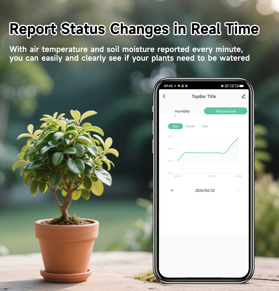 Smart Soil Tester Sensor, Zigb - огляд і ціна Smart Plant Sensor Soil Moisture Meter