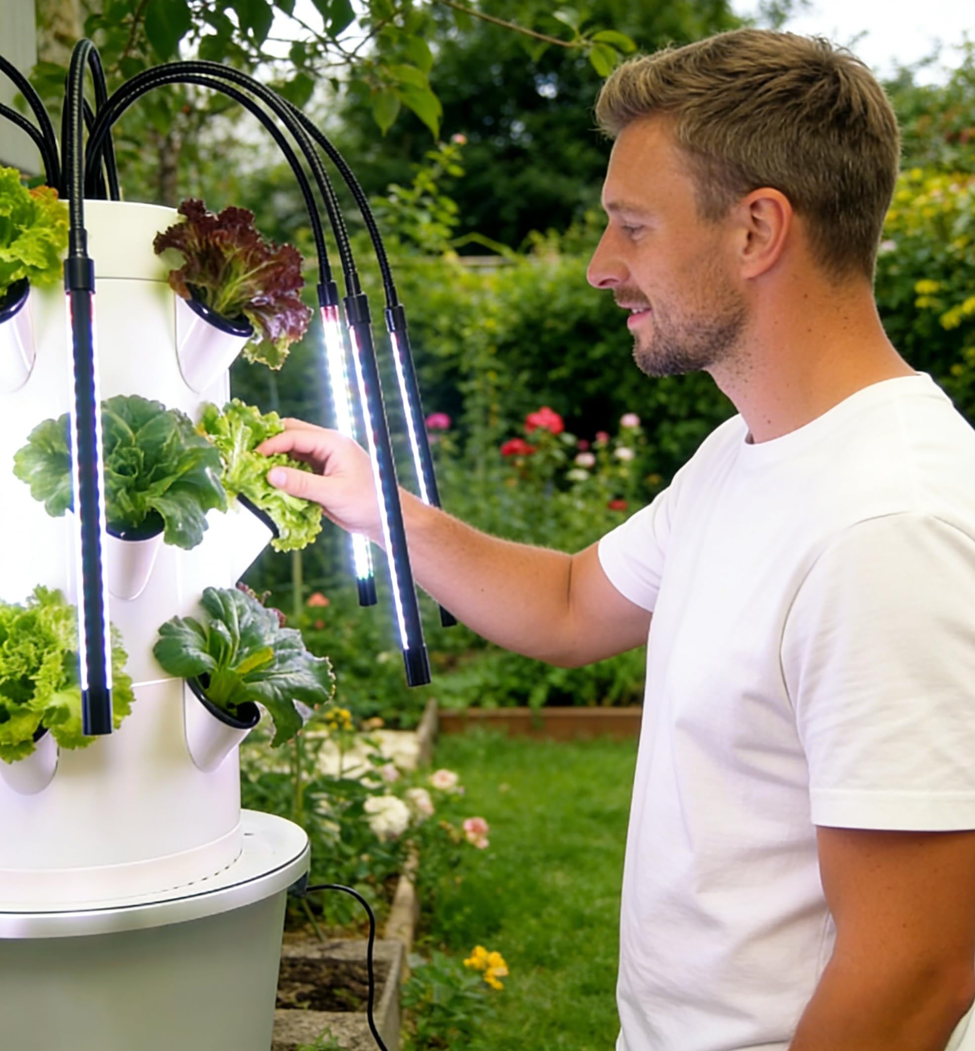 Vertical Hydroponic Growing Sy - огляд і ціна Indoor Herb Garden Grow Light Smart Kit