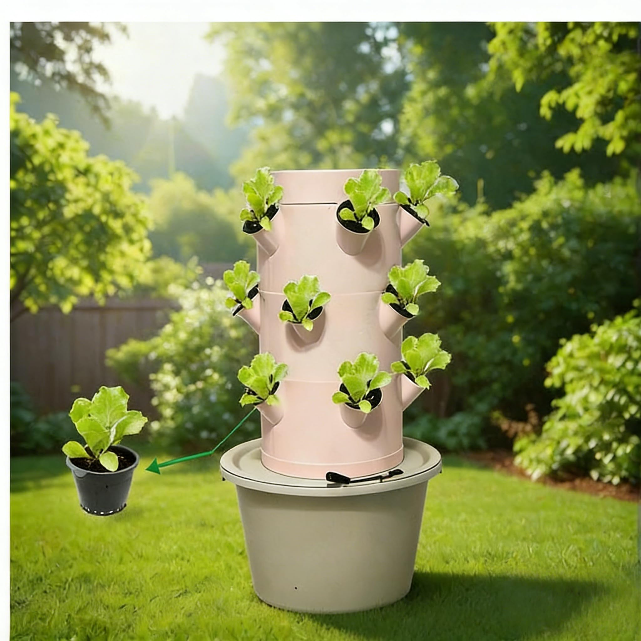Vertical Hydroponic Growing Sy - огляд і ціна Indoor Herb Garden Grow Light Smart Kit
