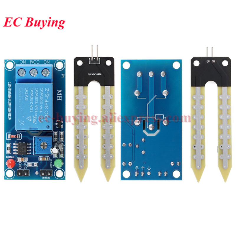 Capacitive Soil Moisture Senso - огляд і ціна Soil Moisture Sensor Relay Module Arduino