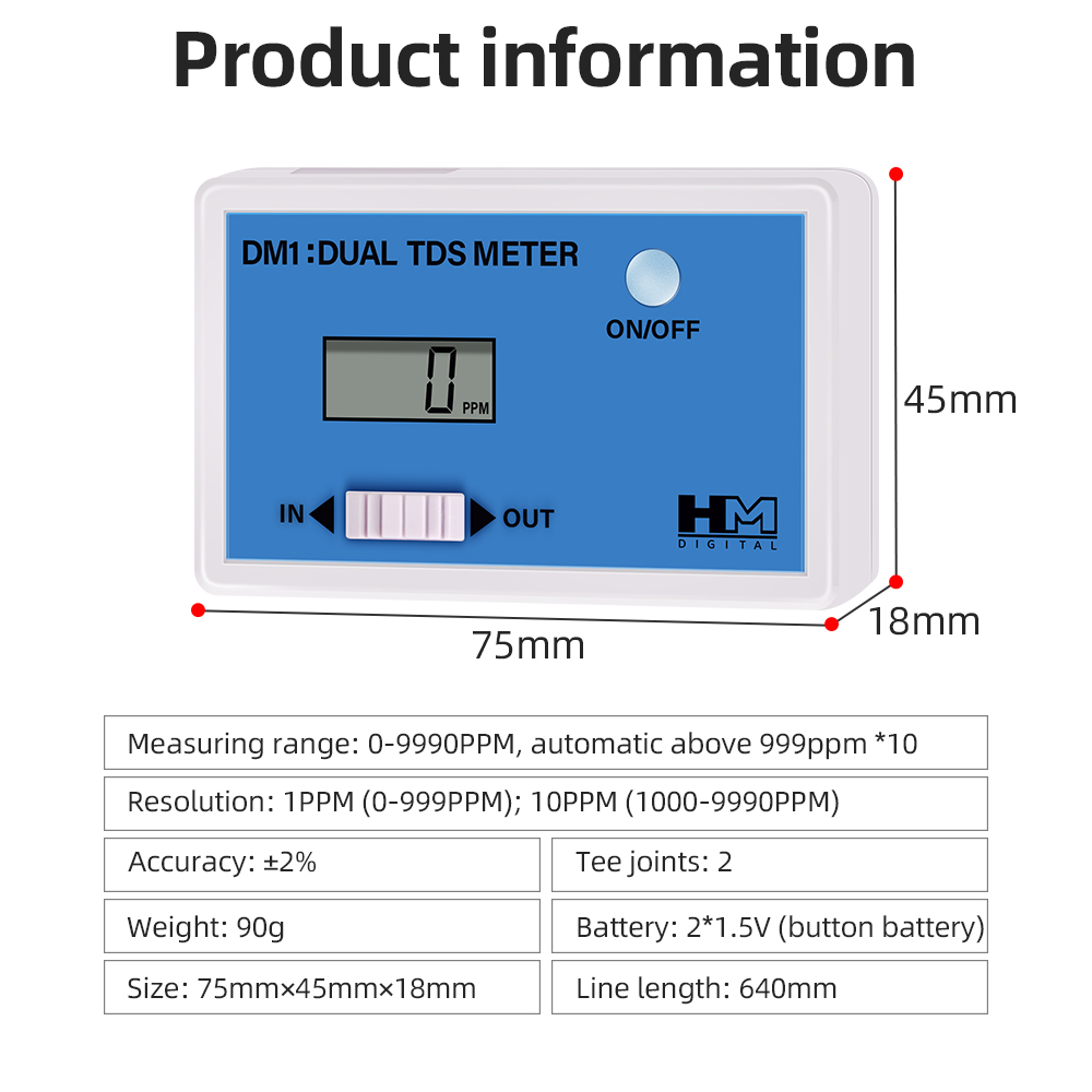 Dual Probe Water TDS Meter EC  - огляд і ціна Hydroponic Ec Tds Conductivity Meter Probe
