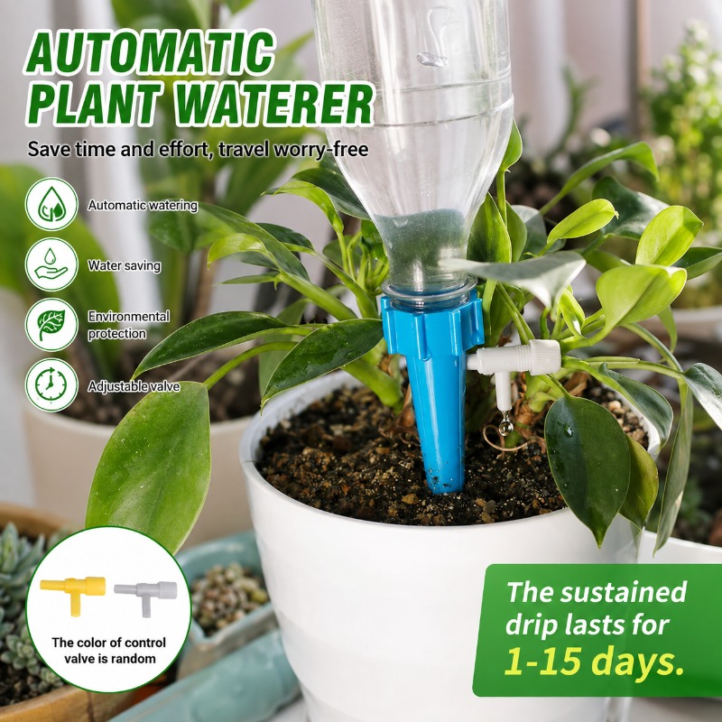 10/40pcs Auto Adjustable Drip  - огляд і ціна Automatic Plant Watering Spikes Drip Kit
