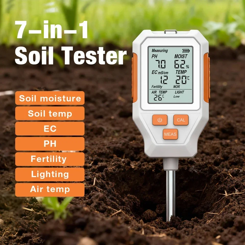 2026 LCD Display Soil Detector - огляд і ціна Soil Ph Meter 3 In 1 Moisture Sunlight
