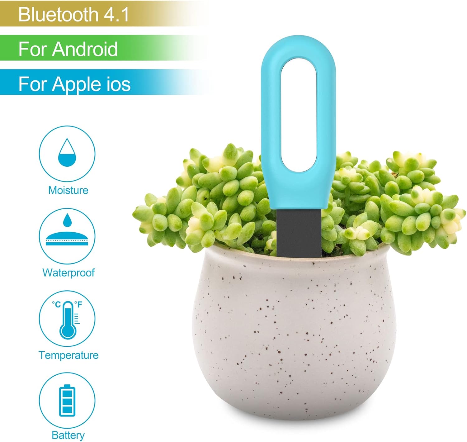 Tuya Bluetooth Zigbee Smart So - огляд і ціна Tuya Zigbee Soil Moisture Temperature Sensor