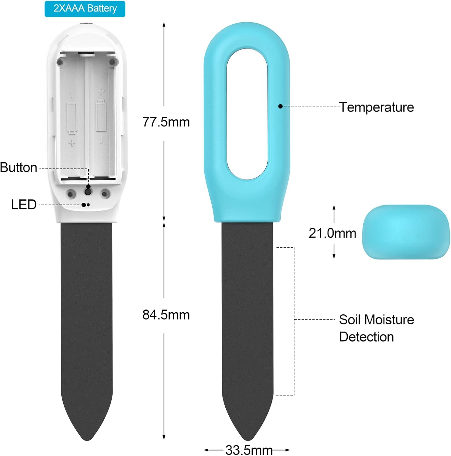 Tuya Bluetooth Zigbee Smart So - огляд і ціна Tuya Zigbee Soil Moisture Temperature Sensor