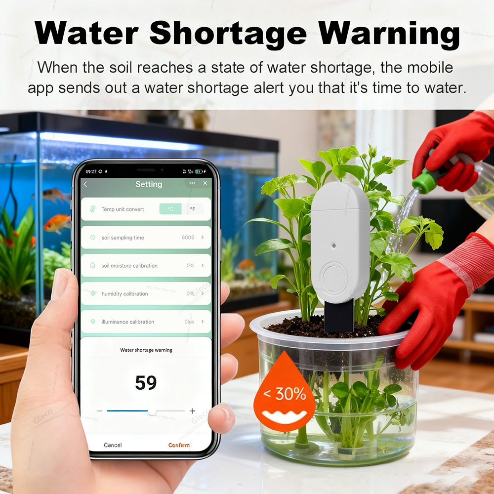 Zigbee Soil Tester Fertility T - огляд і ціна Tuya Zigbee Soil Moisture Temperature Sensor