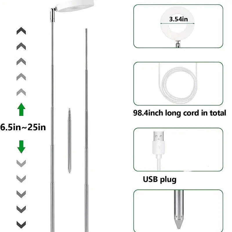 LED Grow Light Full Spectrum P - огляд і ціна Plant Grow Light Full Spectrum Clip On