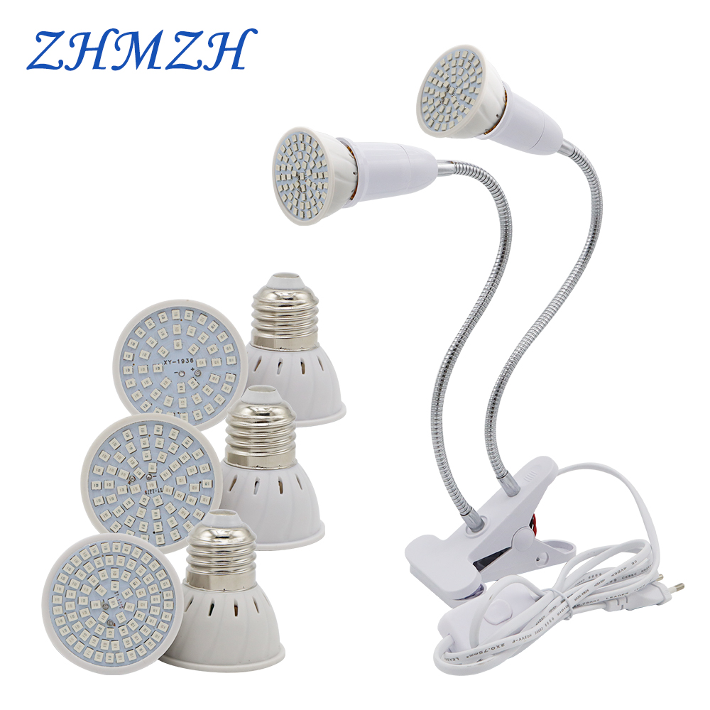 E27 LED Plant Growing Lamp Bul - огляд і ціна Plant Grow Light Full Spectrum Clip On