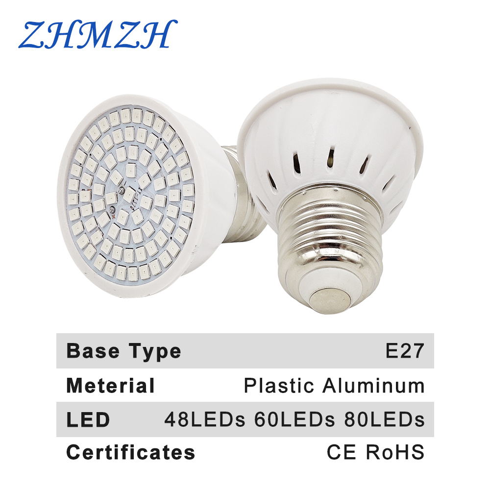 E27 LED Plant Growing Lamp Bul - огляд і ціна Plant Grow Light Full Spectrum Clip On