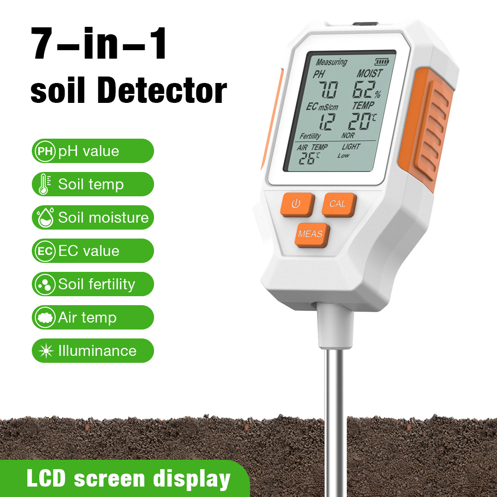3/7 in 1 PH/EC/Temperature/Moi - огляд і ціна Soil Ph Meter 3 In 1 Moisture Sunlight