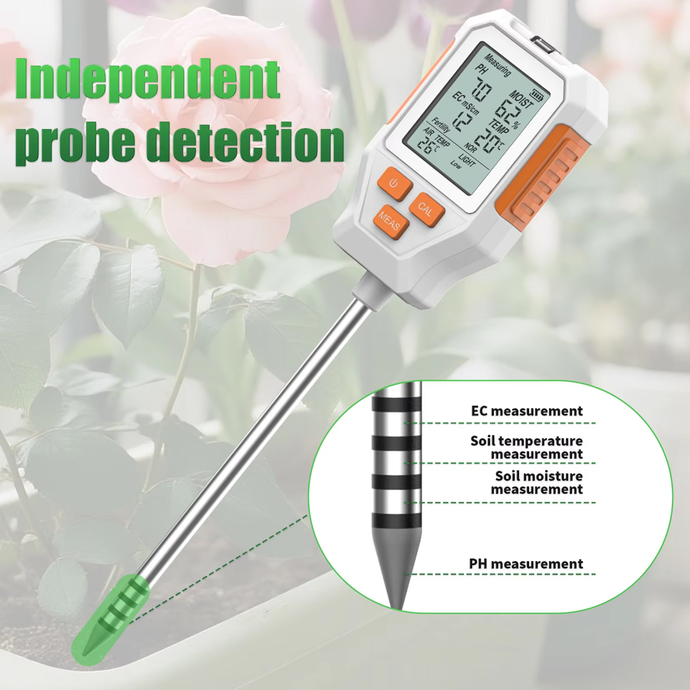 3/7 in 1 PH/EC/Temperature/Moi - огляд і ціна Soil Ph Meter 3 In 1 Moisture Sunlight
