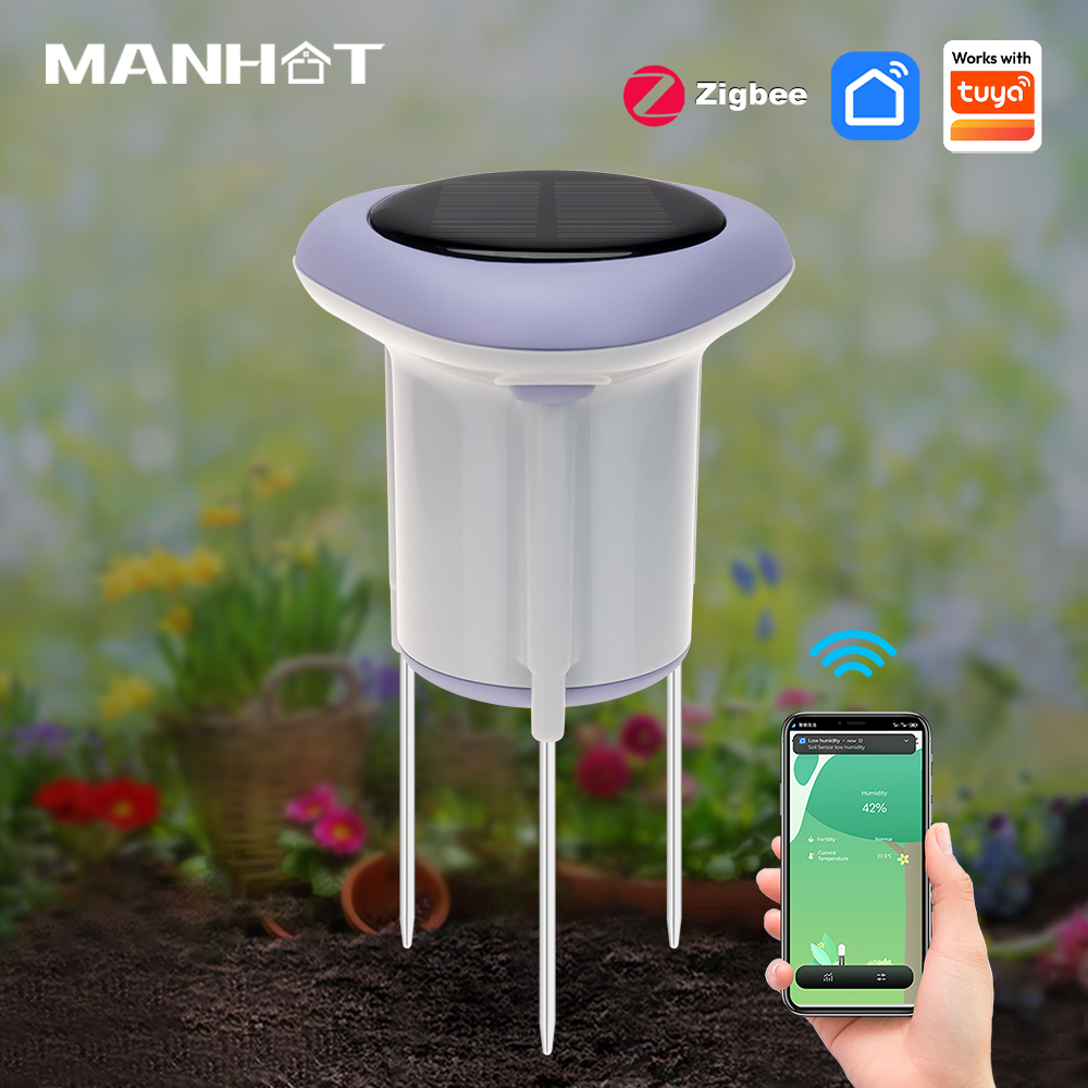 Manhot Zigbee Smart Solar Soil - огляд і ціна Smart Plant Sensor Soil Moisture Meter