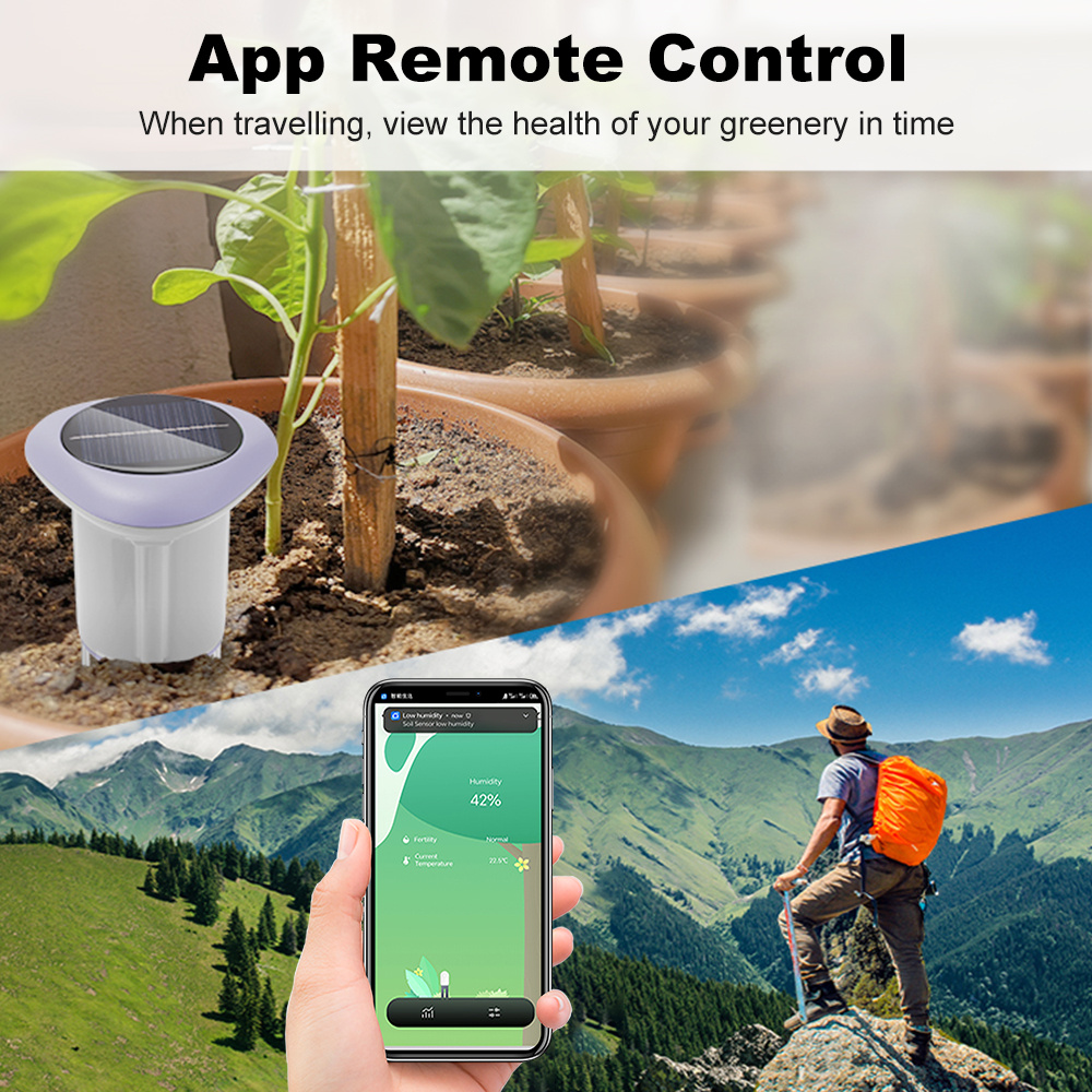 Manhot Zigbee Smart Solar Soil - огляд і ціна Smart Plant Sensor Soil Moisture Meter