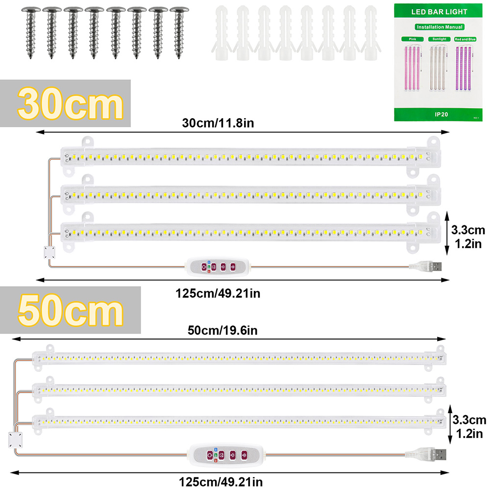 1/2/3/4Head LED Grow Light Str - огляд і ціна Plant Grow Light Full Spectrum Clip On