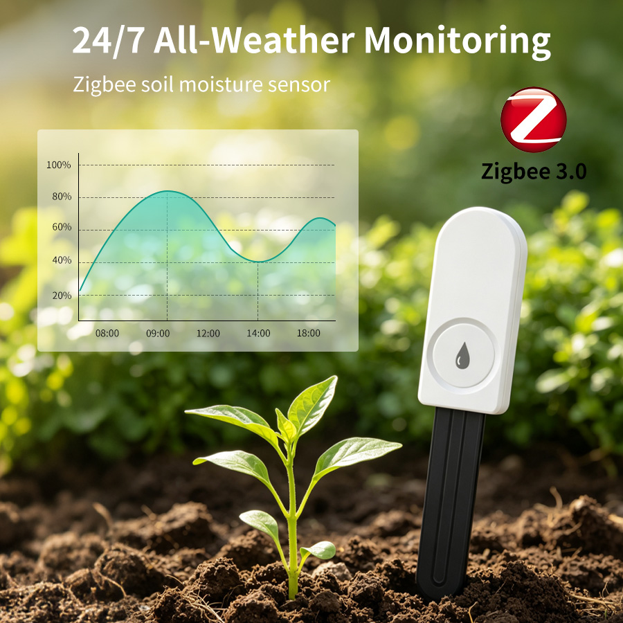 Smart ZigBee Soil Moisture Sen - огляд і ціна Tuya Zigbee Soil Moisture Temperature Sensor