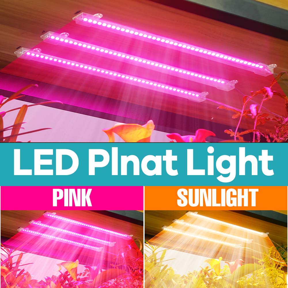 LED Plant Grow Light Strip 220 - огляд і ціна Plant Grow Light Full Spectrum Clip On