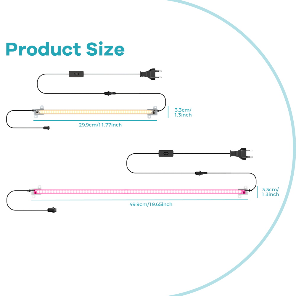 LED Plant Grow Light Strip 220 - огляд і ціна Plant Grow Light Full Spectrum Clip On