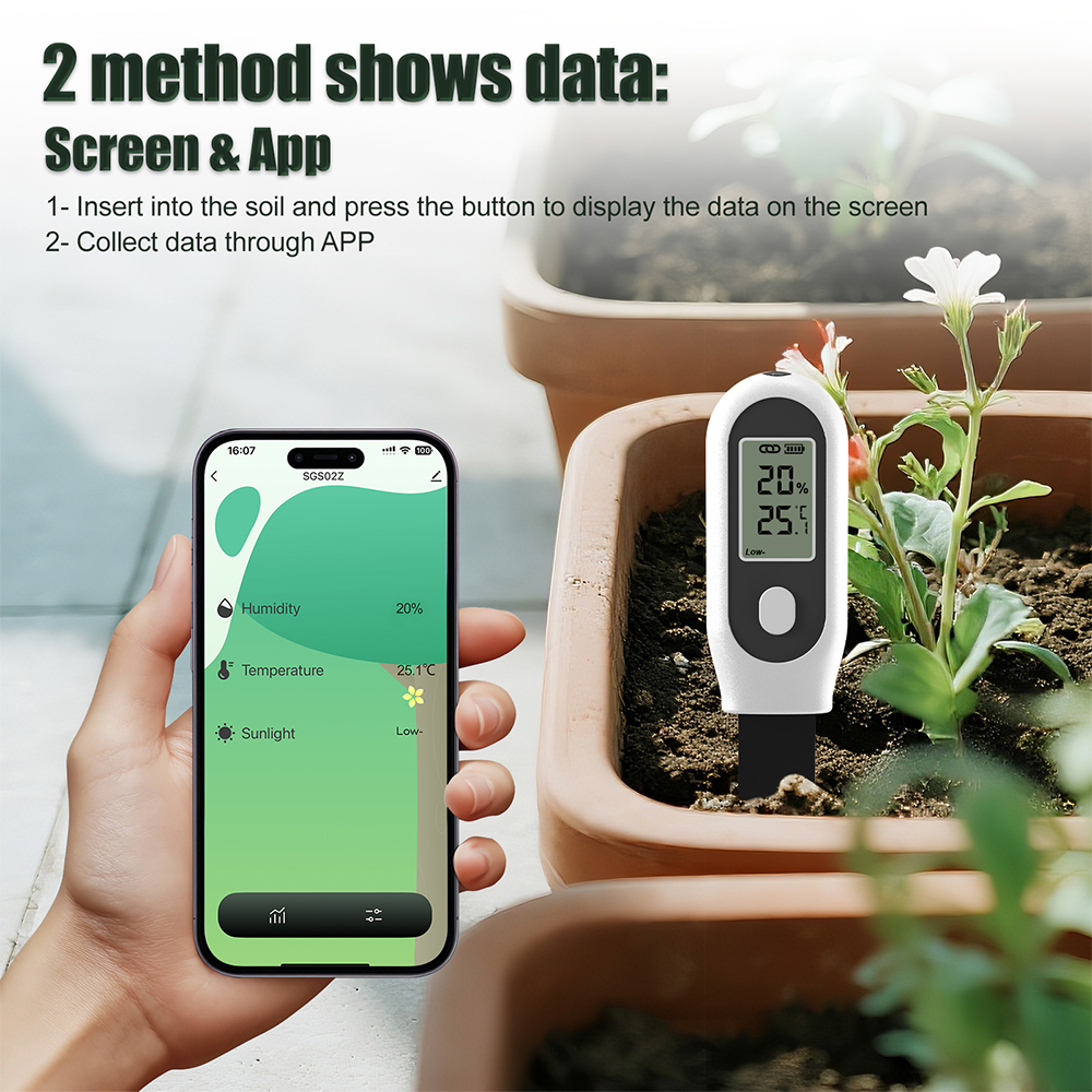 3 in 1 Soil Tester Zigbee Smar - огляд і ціна Tuya Zigbee Soil Moisture Temperature Sensor