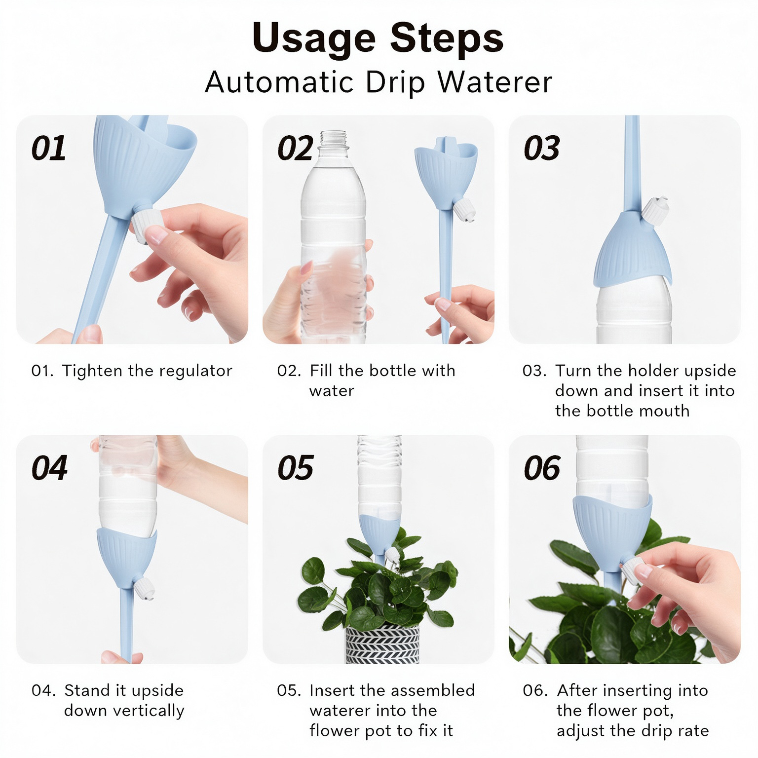 Adjustable Plant Watering Devi - огляд і ціна Automatic Plant Watering Spikes Drip Kit