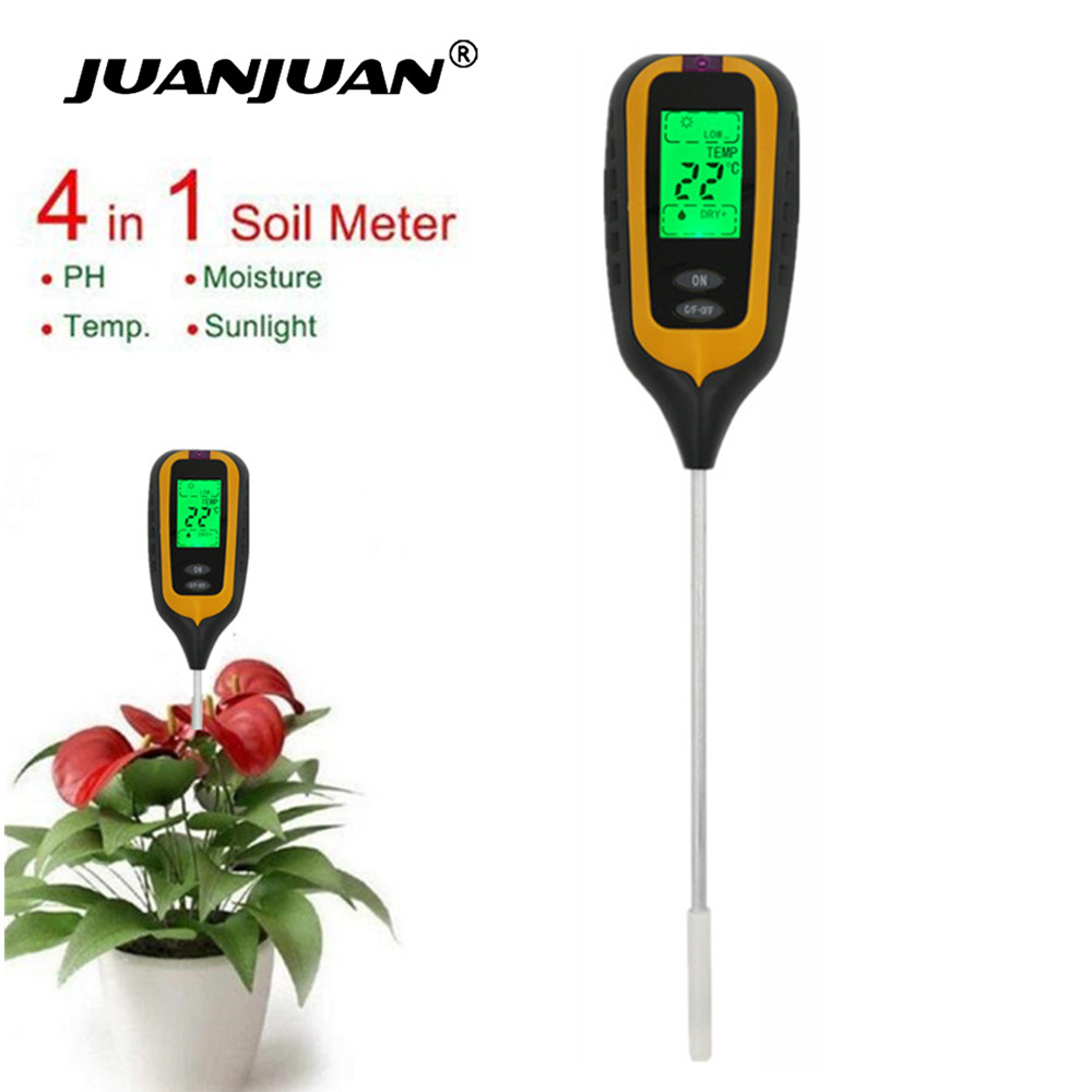 3/4 IN 1 Digital Soil Moisture - огляд і ціна Soil Ph Meter 3 In 1 Moisture Sunlight