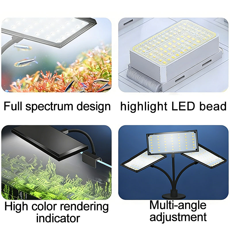 Aquarium Fish Tank Full Spectr - огляд і ціна Plant Grow Light Full Spectrum Clip On