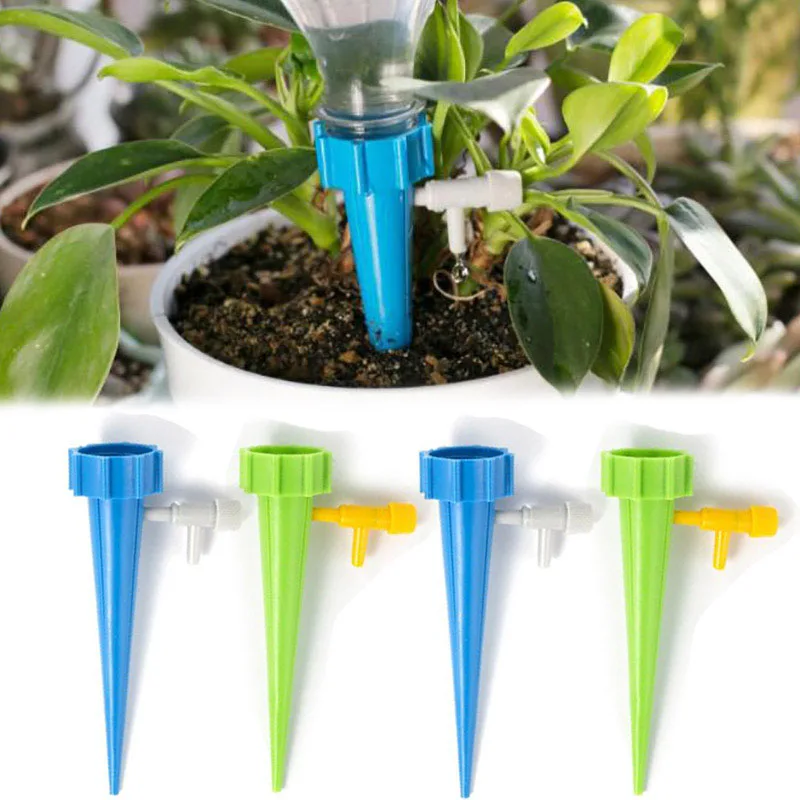 6/12pcs Adjustable Drip Irriga - огляд і ціна Automatic Plant Watering Spikes Drip Kit