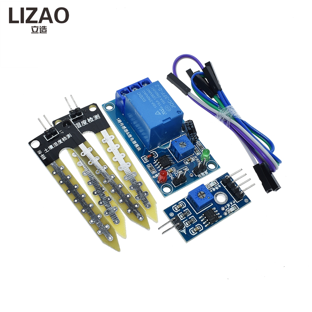LIZAO Soil Moisture Sensor Con - огляд і ціна Soil Moisture Sensor Relay Module Arduino