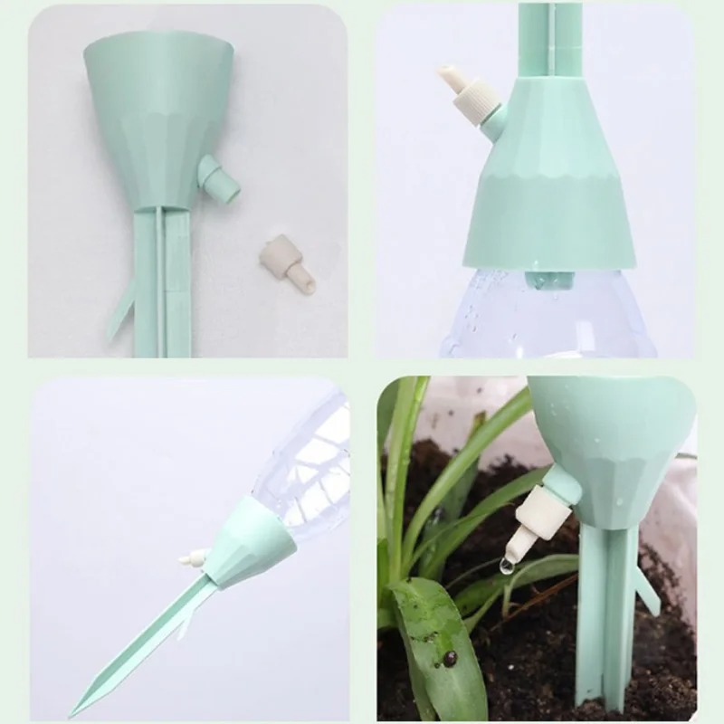 3Pcs Automatic Self Watering S - огляд і ціна Automatic Plant Watering Spikes Drip Kit