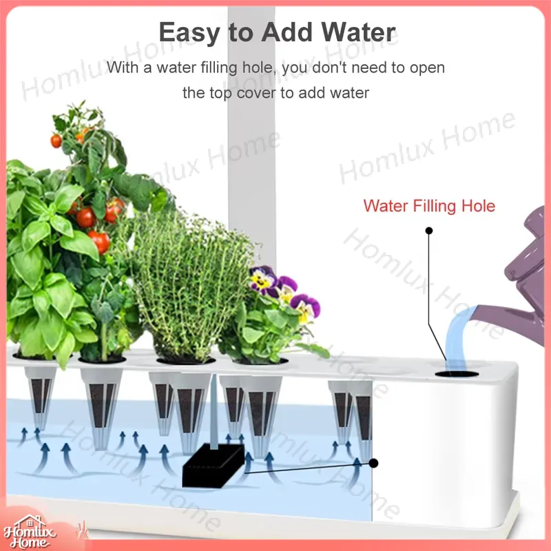 Hydroponic Growing System Indo - огляд і ціна Indoor Herb Garden Grow Light Smart Kit