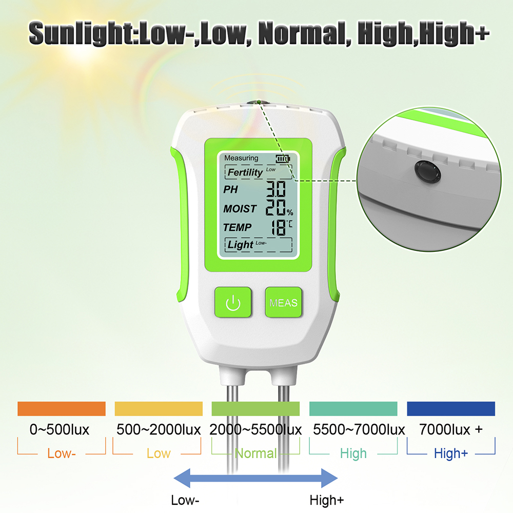 3/5 1 Digital Soil Tester Soil - огляд і ціна Soil Ph Meter 3 In 1 Moisture Sunlight