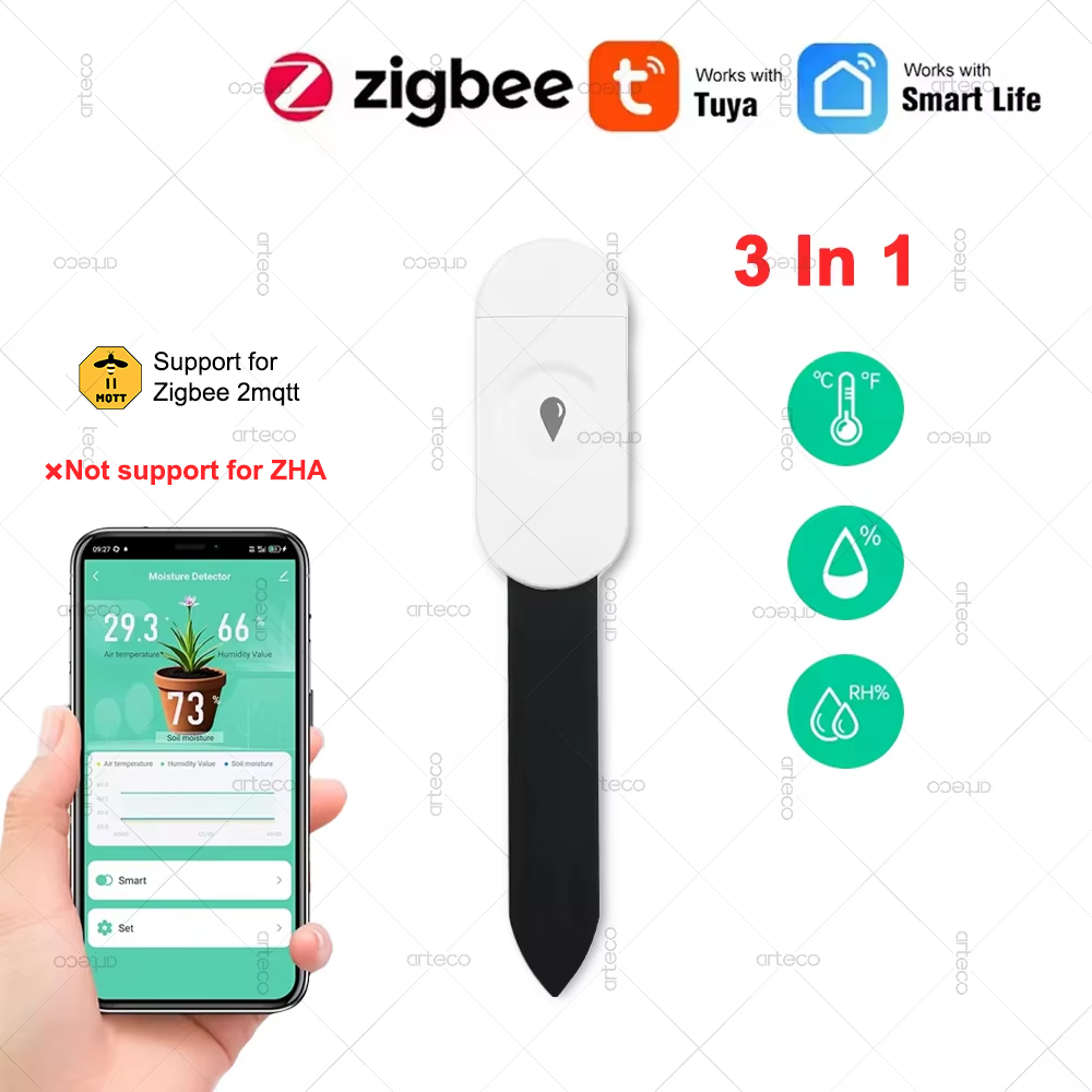 Tuya Zigbee Temperature Humidi - огляд і ціна Tuya Zigbee Soil Moisture Temperature Sensor