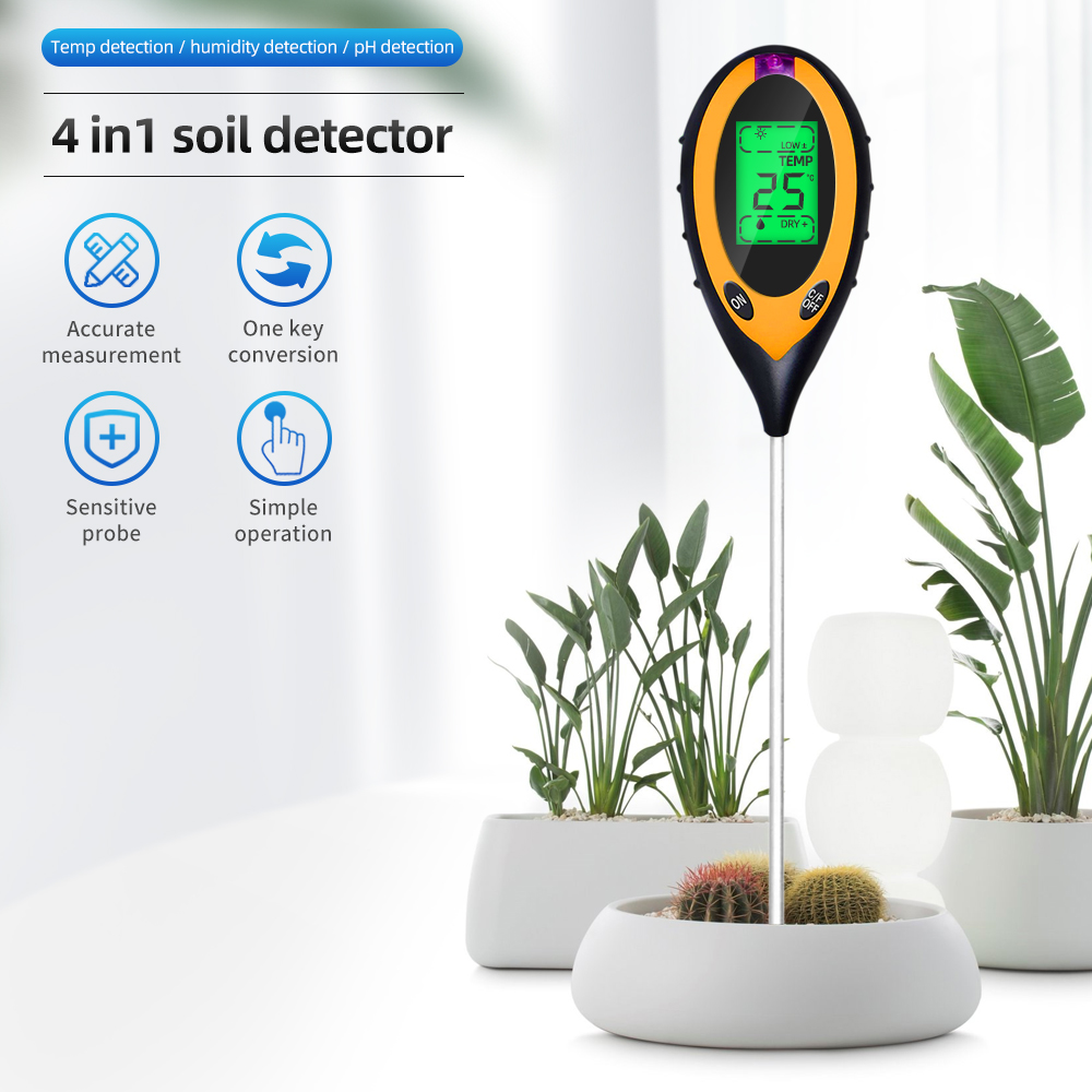 2/3/4/5 in 1 Soil PH Meter Soi - огляд і ціна Soil Ph Meter 3 In 1 Moisture Sunlight