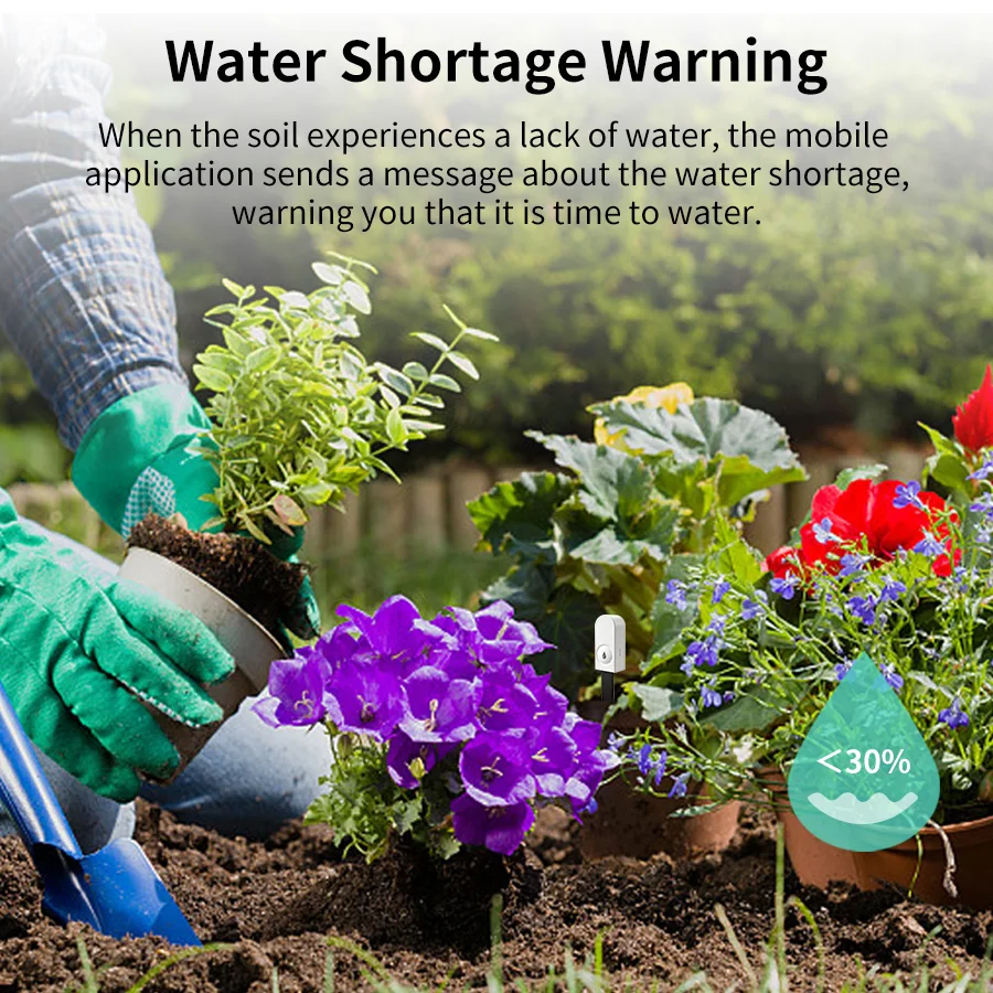 Tuya Smart ZigBee Soil Moistur - огляд і ціна Smart Plant Sensor Soil Moisture Meter