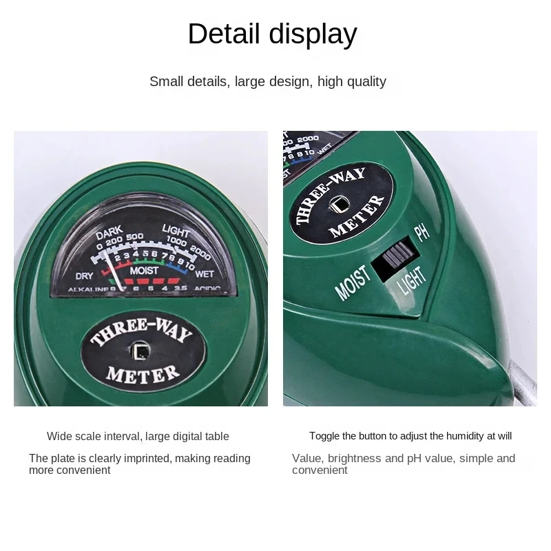 3 in 1 Soil PH Meter, Moisture - огляд і ціна Soil Ph Meter 3 In 1 Moisture Sunlight