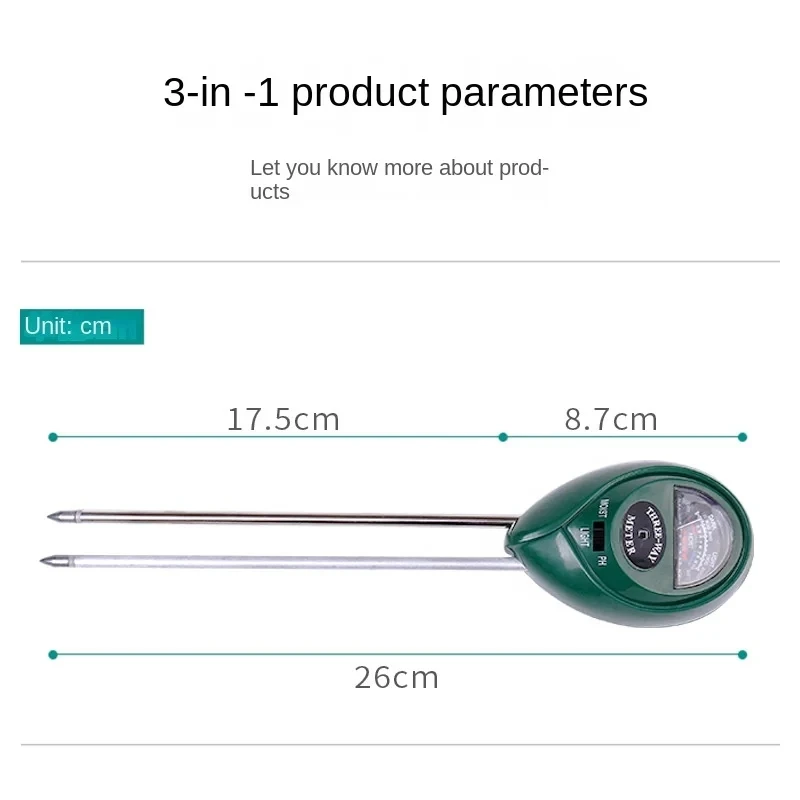 3 in 1 Soil PH Meter, Moisture - огляд і ціна Soil Ph Meter 3 In 1 Moisture Sunlight