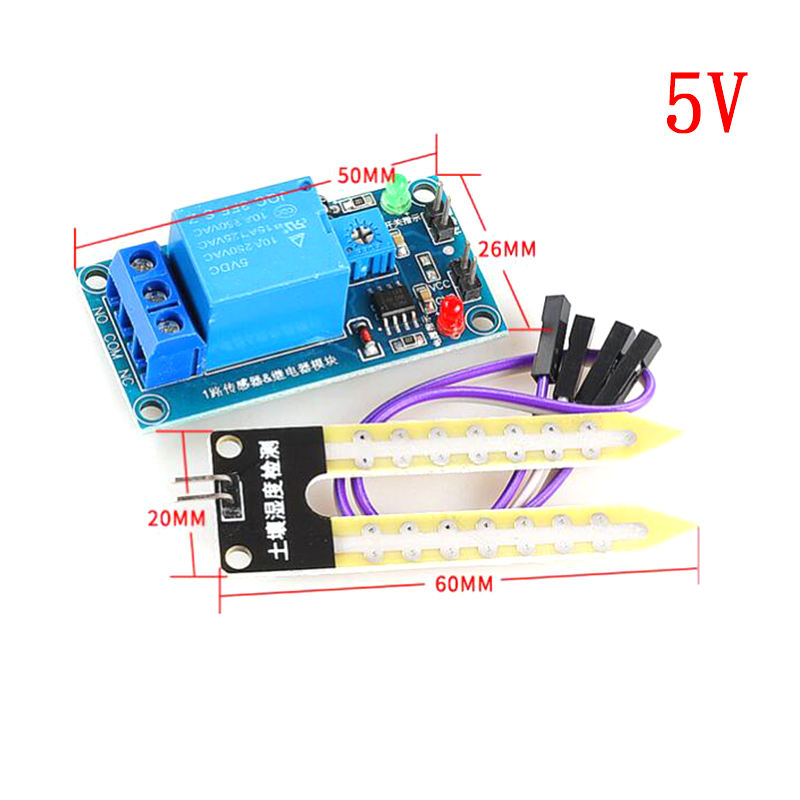 Capacitive Soil Moisture Senso - огляд і ціна Soil Moisture Sensor Relay Module Arduino