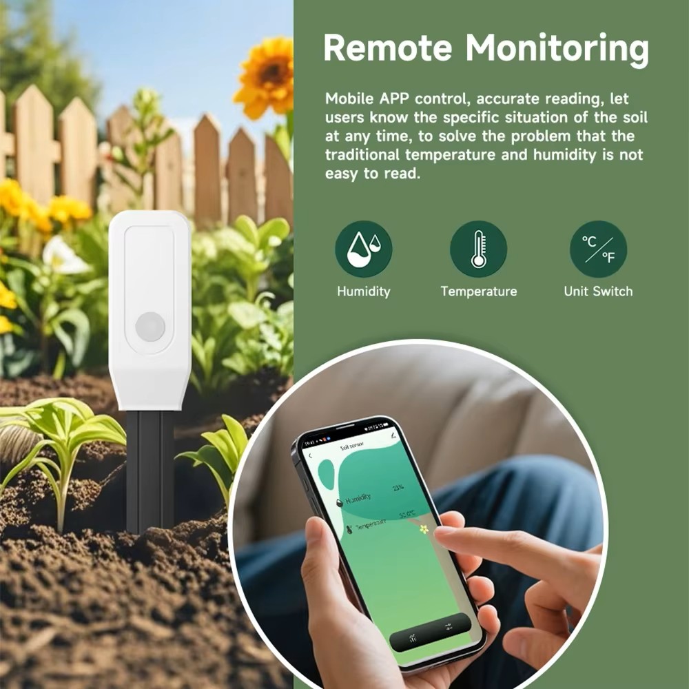 Tuya WiFi Smart Soil Moisture  - огляд і ціна Wifi Soil Moisture Sensor Garden App