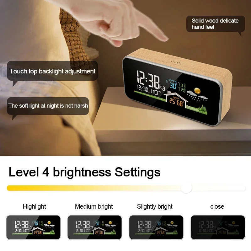 Wooden Wireless Weather Statio - огляд і ціна Wireless Weather Station Indoor Outdoor