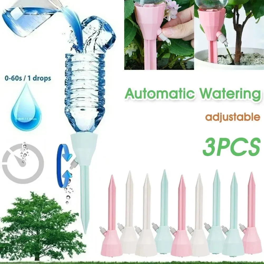 3Pcs Adjustable Drip Irrigatio - огляд і ціна Automatic Plant Watering Spikes Drip Kit