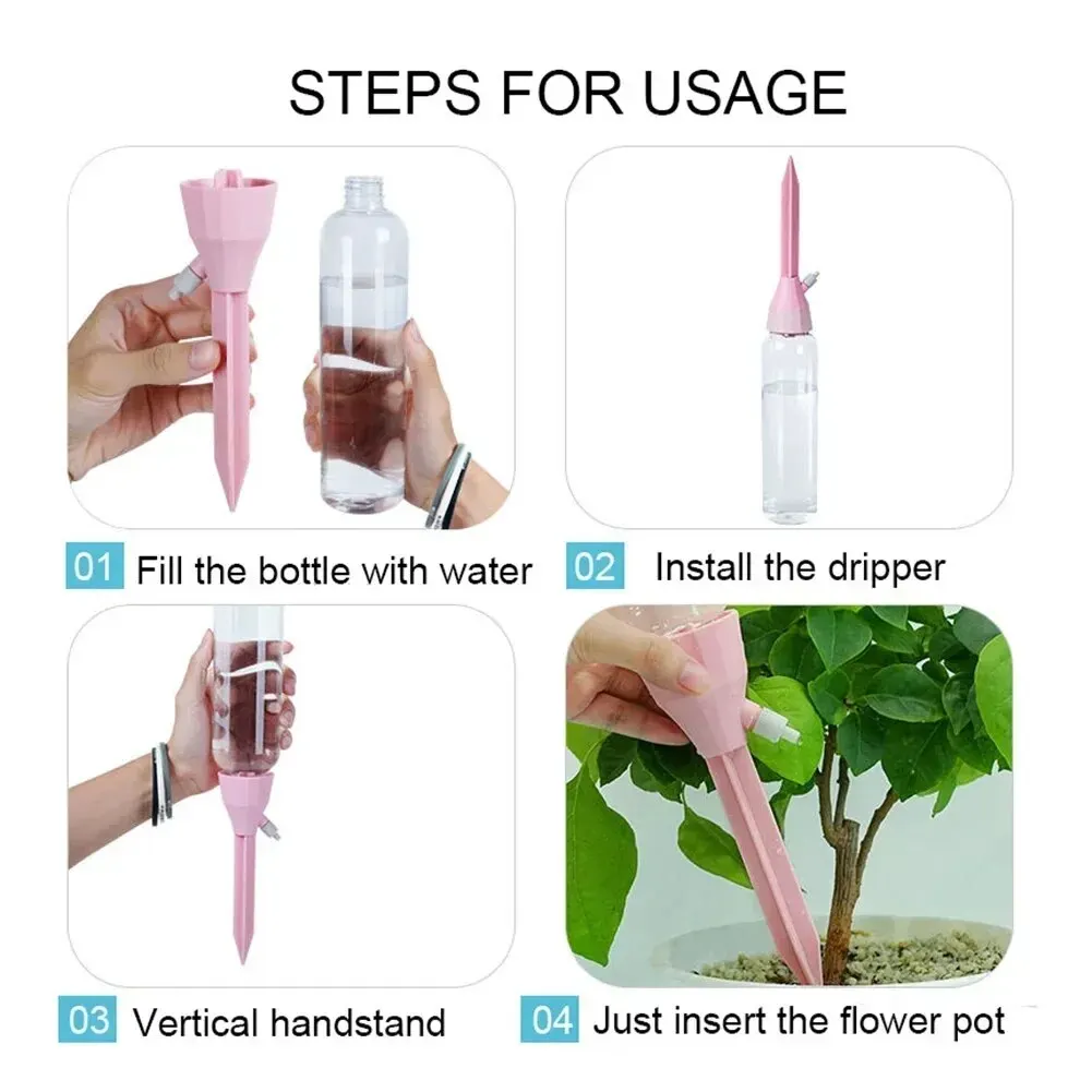 3Pcs Adjustable Drip Irrigatio - огляд і ціна Automatic Plant Watering Spikes Drip Kit
