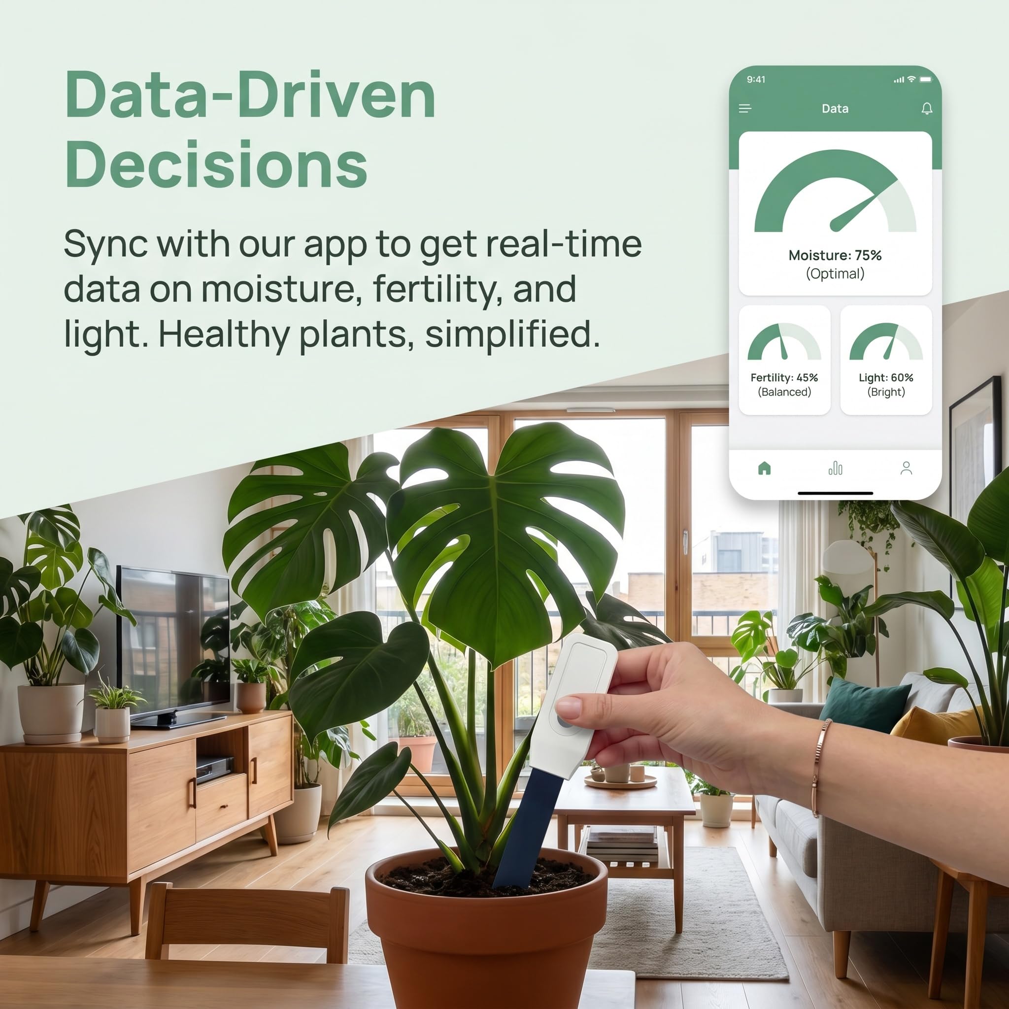 WiFi Bluetooth Soil Moisture S - огляд і ціна Wifi Soil Moisture Sensor Garden App