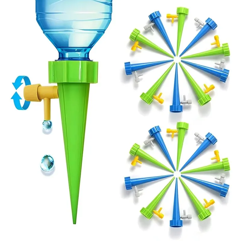 32/64pcs Auto Adjustable Drip  - огляд і ціна Automatic Plant Watering Spikes Drip Kit