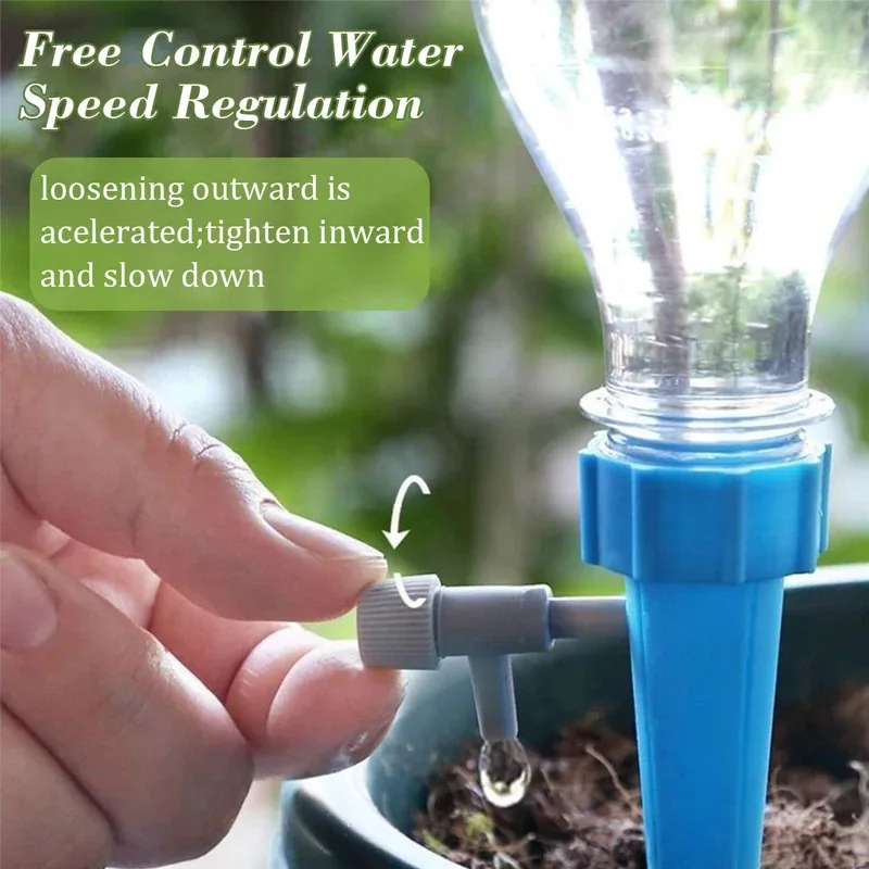 32/64pcs Auto Adjustable Drip  - огляд і ціна Automatic Plant Watering Spikes Drip Kit