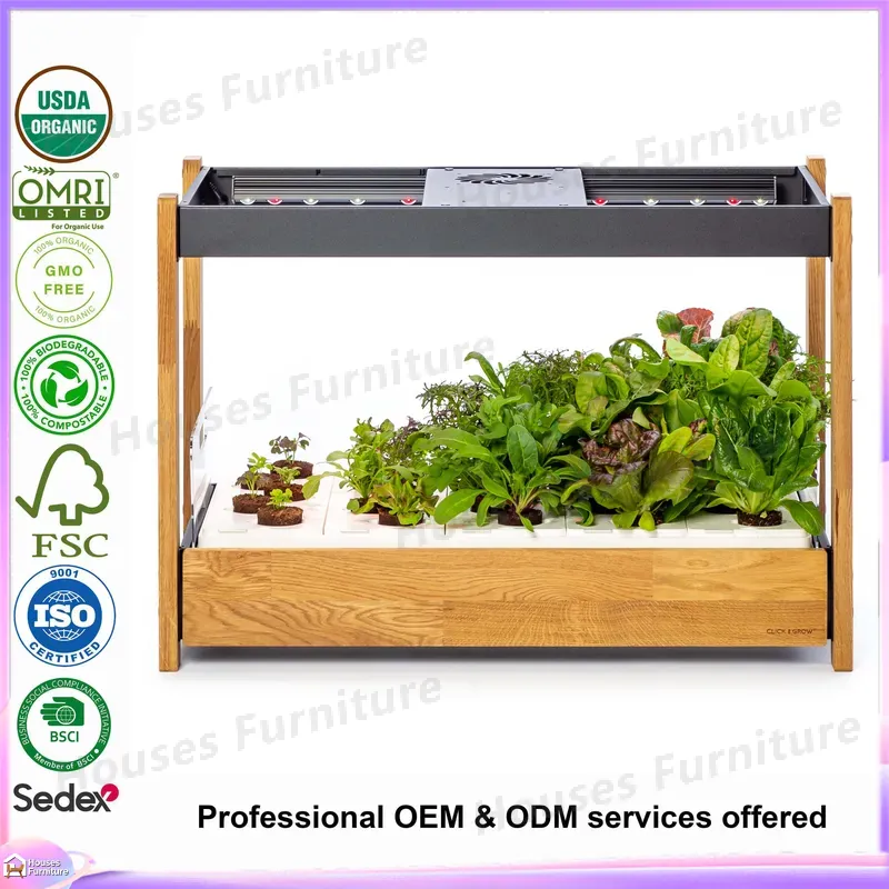 Smart Vertical Hydroponics Sys - огляд і ціна Indoor Herb Garden Grow Light Smart Kit
